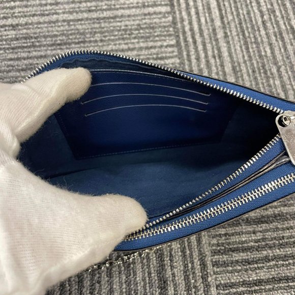 Louis Vuitton Escale Double Zip Pochette Bleu - Picture 6 of 6